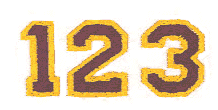 Athletic Numbers #20 & #22